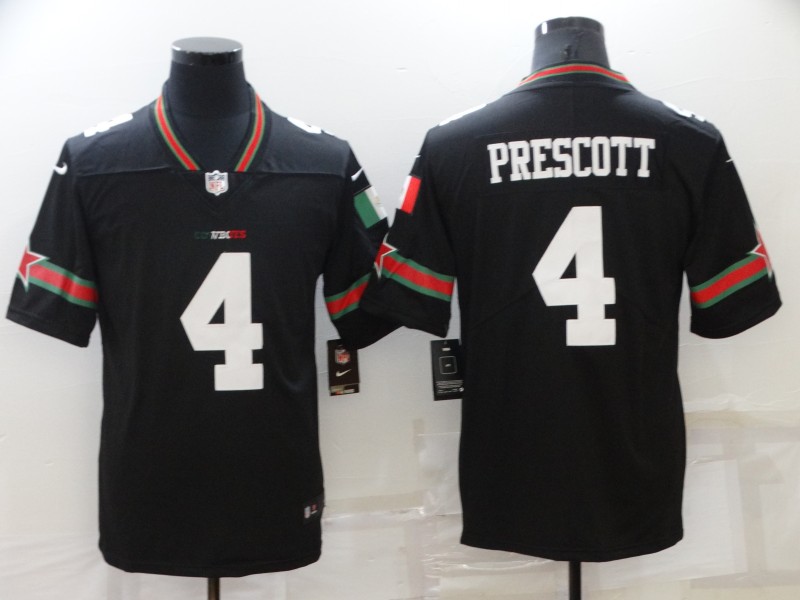 2021 Men Nike NFL Dallas cowboys #4 Prescott black  Vapor Untouchable jerseys->dallas cowboys->NFL Jersey